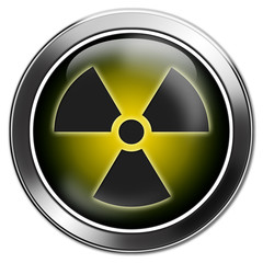 button radioaktiv, radioactive, gefahr © ferkelraggae