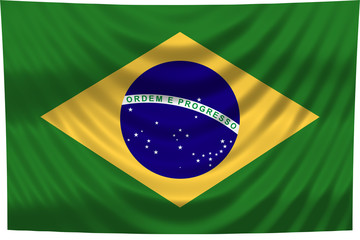 Obraz premium flagge brasilien