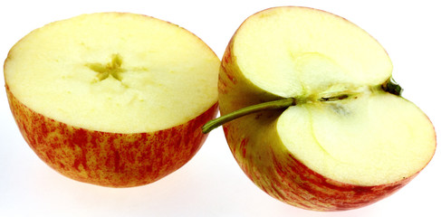 pomme, fond blanc
