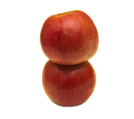 two apple isolated