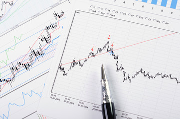 charts and graphs of sales