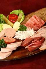 Geschmischte Wurstplatte