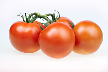 Juicy tomatoes isolated