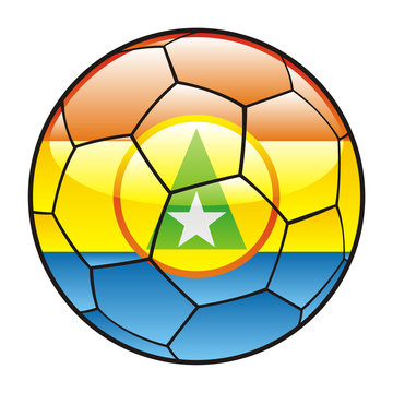 soccer ball with saint vincent and the grenadines flag clip art preview