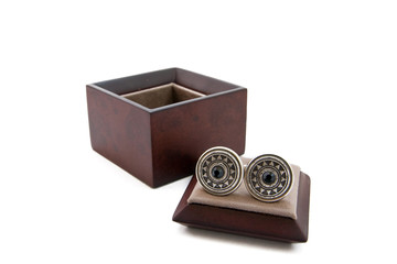 Cuff links in a box
