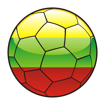 lithuanian flag soccer ball clip art preview