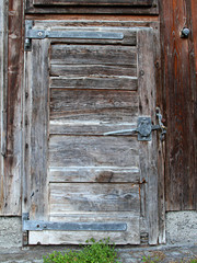 withered shed door