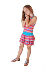 Sleeping young girl.