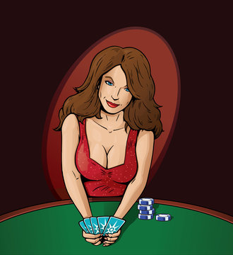 Sexy Poker Player