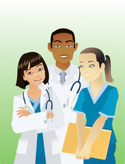 Obraz premium three doctors