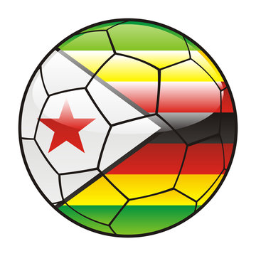 zimbabwe flag soccer ball clip art preview