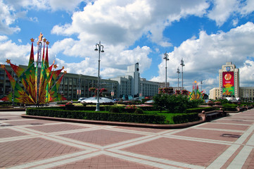 summer day belorussian landscape Minsk