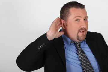 Portrait d'un homme sourd