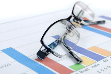 glasses with histogram