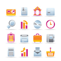 Business and Office Realistic Internet Icons