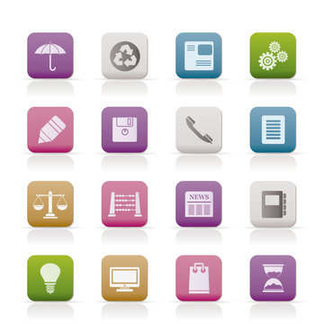 Business and Office internet Icons - Vector icon Set