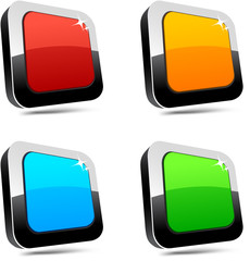 Rectangular 3d buttons.