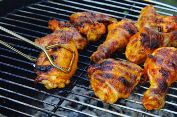 Grillen Hähnchen - grilling chicken 110