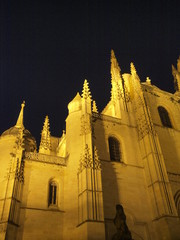 Catedral de Segovia por la noche
