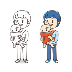 赤ちゃんとお父さん