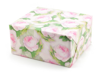 gift box with roses