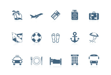 Naklejka premium Vacation icons | Piccolo series
