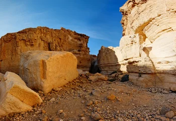 Aluminium Prints Middle East Sandstone rocks in the desert