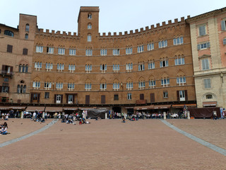 Siena - Piazza del Campo and Palazzo Sansedoni