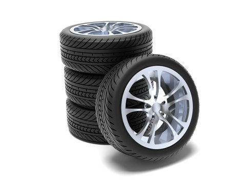 Set di gomme nuove