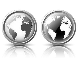 Vector icons in the light and dark tones for web design