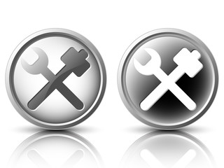 Vector icons in the light and dark tones for web design