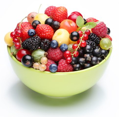 The treasure of summer. Berries mix