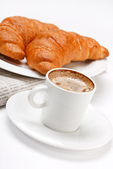 coffee and croissant