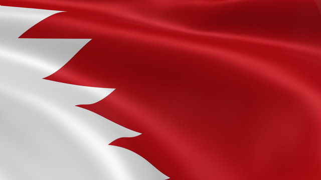 Bahraini flag in the wind