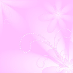 Fototapeta na wymiar Light pink floral background