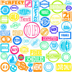 Obraz premium grunge stamps