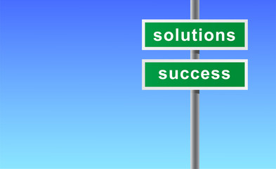 Sign of solutions success.