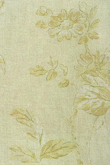 linen fabric with flowers background