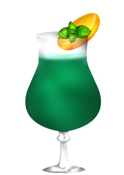 Cocktail mint green