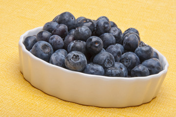 Fresh Bowl of Blueberries