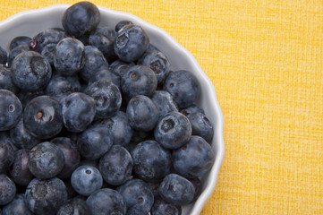 Fresh Bowl of Blueberries