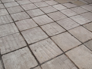 Concrete sidewalk pavement