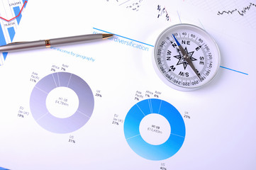 Naklejka premium Graphs and charts.
