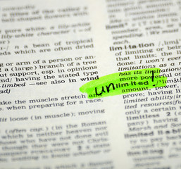 Obraz premium word selection in the dictionary