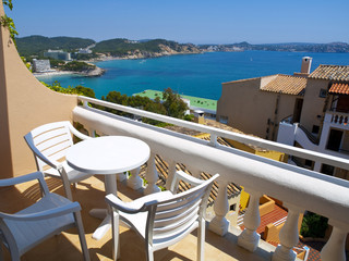 Fototapeta premium Apartment Balcony in Mallorca, Spain