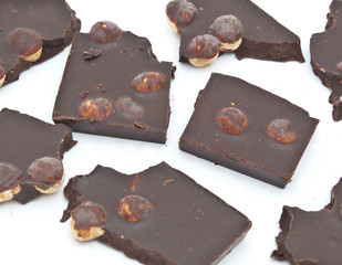 Delicious close-up of chocolate