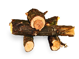 Folded BBQ wood.