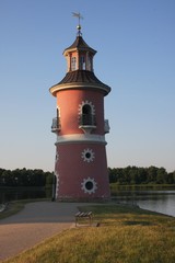 Fototapeta na wymiar Leuchtturm in Moritzburg