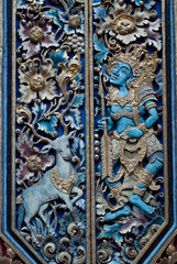 Balinese temple, door detail