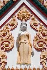 buddha image on archway, Wat Boonyawad, Mahasarakam